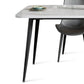 Modern Style Dining Table Rectangle Sintered Stone Dining Table with Black Frame Clearhalo ' dining_table' 'Dining Tables & Seating' 'Dining Tables' 'furn' 'furn_dining_table' 'Furniture' 'furniture_dining_table' 'Kitchen & Dining Furniture' 'kitchen&dining_furn' 'kitchen' 'kitchen_dining_table' 1200x1200_f757da2b-0ecc-47fd-9221-2a8d3b8054b6