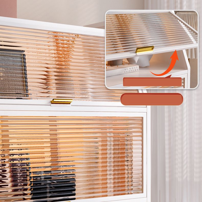 13.78"W Bookshelf Contemporary Style Bookcase for Home Study Room with Casters Clearhalo 'Bookcases' 'furn' 'furn_bookcases' 'Furniture' 'Office Furniture' 1200x1200_f7587c23-e844-4667-9a23-e86707fa3b75