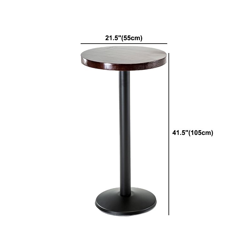Juego de mesa de Bar Industrial de madera maciza de 1/2/3 piezas, juego de mostrador redondo para uso doméstico