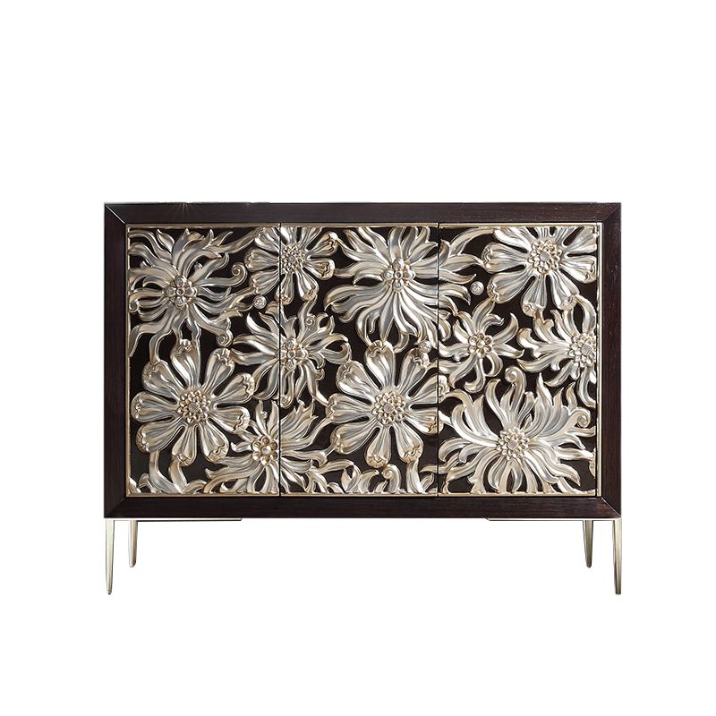 Glam -stijl verstelbare rekken sideboard houten kasten buffettafel