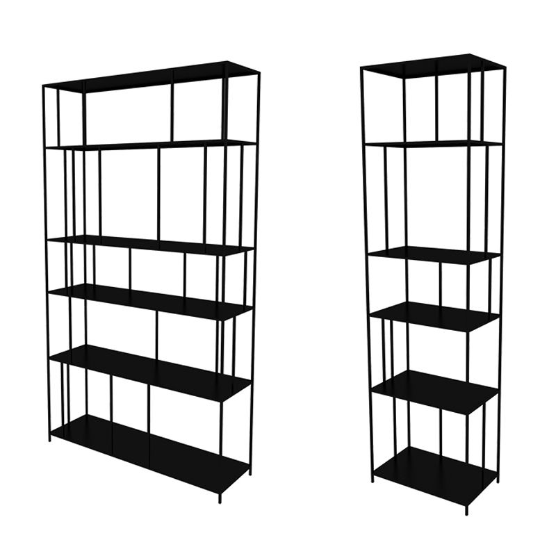 Open Metal Etagere Bookcase Modern Rectangular Shelf Bookcase Clearhalo 'Bookcases' 'Furniture' 'furniture_bookcases' 'kitchen' 'kitchen_bookcases' 'Living Room Furniture' 'Office Furniture' 1200x1200_f75c5357-5420-475d-a5bc-a700f00e20c2