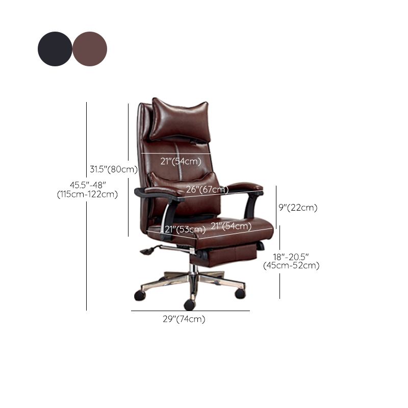 Modern Office Chair Padded Arms Adjustable Seat Height Desk Chair with Wheels Clearhalo 'furn' 'furn_office_chair' 'Furniture' 'Office Chairs' 'Office Furniture' 'office_chair' 1200x1200_f75cbf82-1831-4226-b0c8-4dad48acb964