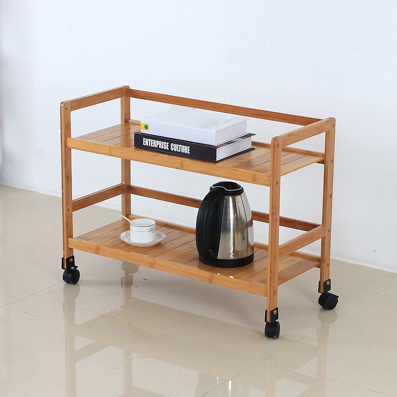 Bruine kleur moderne stijl boekenplank bamboe boekenkast voor studieruimte