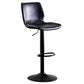 Contemporary Metal Barstool PU Leather Barstools in Matte Finish for Home