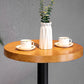 1/2/3-teiliges Bartisch-Set aus massivem Holz im industriellen Stil, rundes Theken-Set