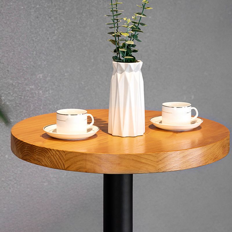 1/2/3-teiliges Bartisch-Set aus massivem Holz im industriellen Stil, rundes Theken-Set