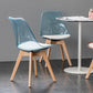 Scandinavian Style Leather Dining Chairs Solid Back Chairs with Wooden Legs Clearhalo ' kitchen&dining_furn' 'Dining Chairs' 'Dining Tables & Seating' 'dining_chair' 'Furniture' 'furniture_dining_chair' 'Kitchen & Dining Furniture' 'kitchen' 1200x1200_f75e0969-9bb3-4819-8bb5-106f824bdaf9