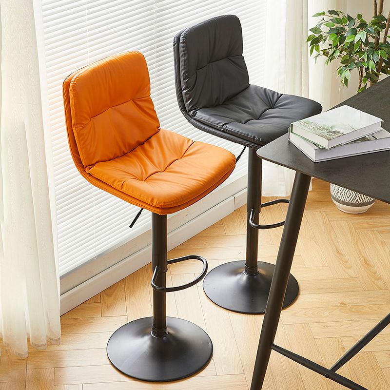 Bucket Adjustable Height Dining Stool Industrial Indoor Counter-height Stool with Swivel Clearhalo 'Bar Furniture' 'Bar Stools' 'bar_stools' 'furn' 'furn_bar_stools' 'Furniture' 'Kitchen & Dining Furniture' 1200x1200_f75e24e5-29fa-4ee4-894e-5f9cebbf2ae1