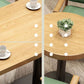 Industrial Brown Dinner Table Wood Table with Black Frame for Dining Room Clearhalo ' dining_table' 'Dining Tables & Seating' 'Dining Tables' 'furn' 'furn_dining_table' 'Furniture' 'furniture_dining_table' 'Kitchen & Dining Furniture' 'kitchen&dining_furn' 'kitchen' 'kitchen_dining_table' 1200x1200_f75fa6d8-7e28-428e-bbd2-84ad50036bcf