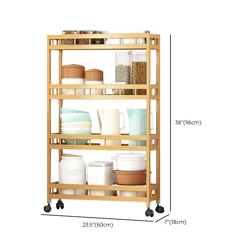 Etagere Contemporary Bookshelf Vertical Open Bamboo Shelf Bookcase for Home Clearhalo 'Bookcases' 'furn' 'furn_bookcases' 'Furniture' 'Office Furniture' 1200x1200_f75fd86a-2a3f-48f2-ae5f-05f344f53108