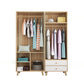Bedroom Hinged Door Wardrobe with Wooden Legs Modern Cabinet with Clothes Rail Clearhalo 'Armoires & Wardrobes' 'armoires_wardrobes' 'Bedroom Furniture' 'furn' 'furn_armoires_wardrobes' 'Furniture' 1200x1200_f761a8b6-aa22-4770-b219-ed410ac72af7