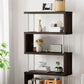 Open Back Modern Style Bookshelf Wood Bookshelf for Home Office