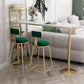 Mesa de bar de bistró de mármol sintético, mesa de bar con base metálica rectangular y estantes