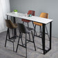 Industrial Bar Height Table Stone Top Bistro Bar Table for Patio Use Clearhalo 'Bar Furniture' 'Bar Tables' 'bar_tables' 'furn' 'furn_bar_tables' 'Furniture' 'Kitchen & Dining Furniture' 1200x1200_f76bab8d-fa9f-49b2-8615-88a5ec1e15c7