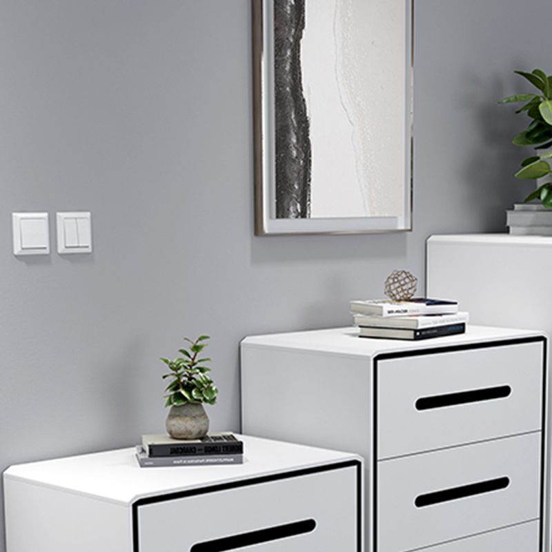16" W Modern Storage Chest Dresser White Vertical Storage Chest with 3/4/5 Drawers Clearhalo 'Bedroom Furniture' 'Dressers & Chests' 'dressers_chests' 'furn' 'furn_dressers_chests' 'Furniture' 1200x1200_f76e1586-96ec-445b-8b5f-43af528927a7