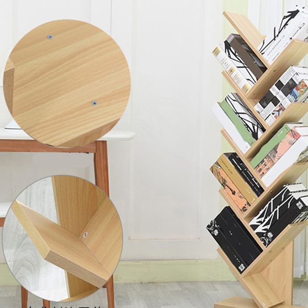 Contemporary Wood Bookcase Closed Back Bookshelf for Home Office Clearhalo 'Bookcases' 'Furniture' 'furniture_bookcases' 'Office Furniture' 1200x1200_f76f43df-683b-4bc8-998d-0676579b8797