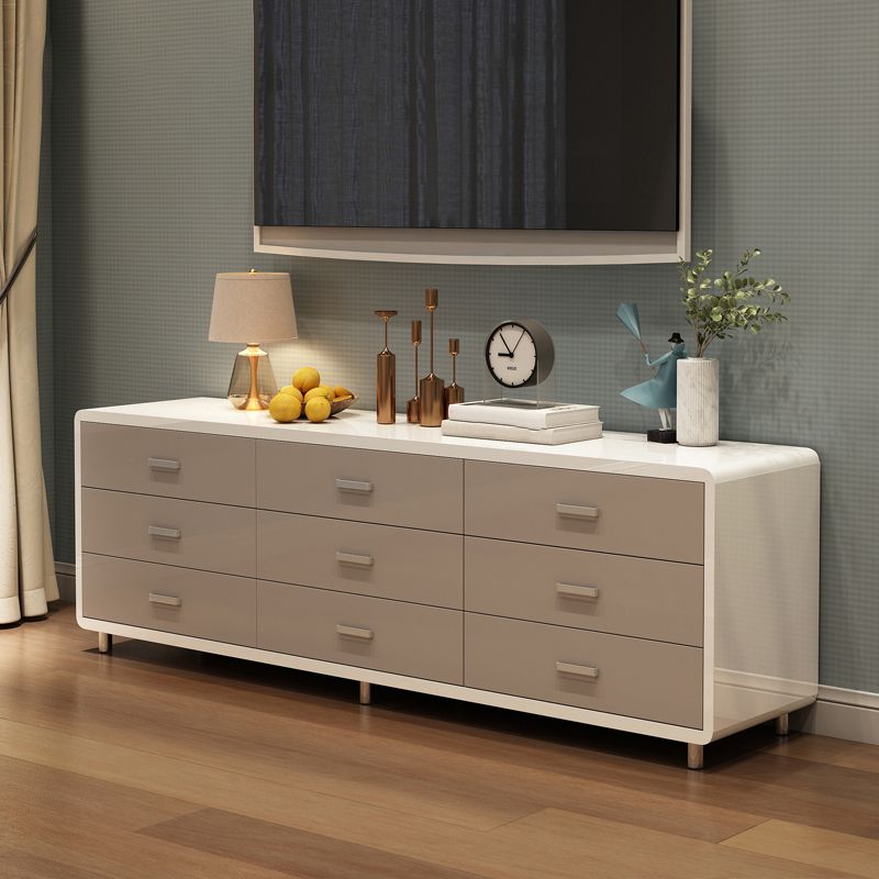 Modern Engineered Wood Sideboard Simple Buffet Table with Drawer for Dining Room Clearhalo 'buffet_sideboard' 'Buffets & Sideboards' 'Furniture' 'furniture_buffet_sideboard' 'Kitchen & Dining Furniture' 1200x1200_f771e939-870f-48ea-85aa-9b6c67e0305a