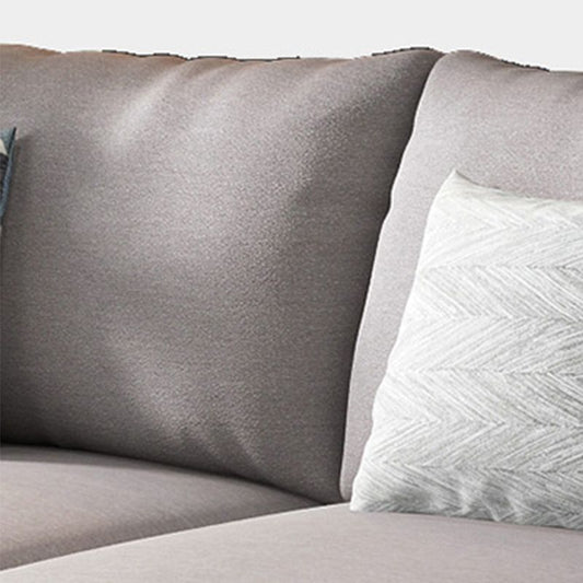 Tessuto moderno divano e chaise del braccio quadrato a forma L moderna con cuscini