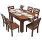 Modern Standard Dining Table Extendable Solid Wood Dining Table with 4 Legs Clearhalo ' dining_table' 'Dining Tables & Seating' 'Dining Tables' 'furn' 'furn_dining_table' 'Furniture' 'furniture_dining_table' 'Kitchen & Dining Furniture' 'kitchen&dining_furn' 'kitchen' 'kitchen_dining_table' 1200x1200_f77690f9-2fa8-4dd9-9e7b-8a8749ca4c83