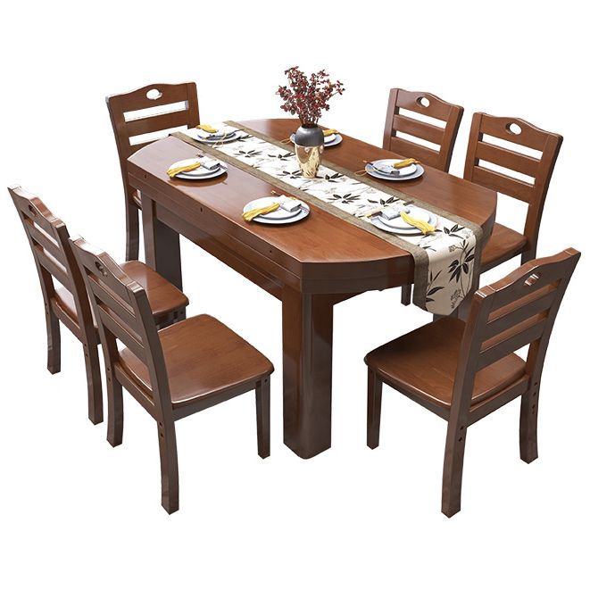 Modern Standard Dining Table Extendable Solid Wood Dining Table with 4 Legs Clearhalo ' dining_table' 'Dining Tables & Seating' 'Dining Tables' 'furn' 'furn_dining_table' 'Furniture' 'furniture_dining_table' 'Kitchen & Dining Furniture' 'kitchen&dining_furn' 'kitchen' 'kitchen_dining_table' 1200x1200_f77690f9-2fa8-4dd9-9e7b-8a8749ca4c83