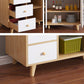 Sideboard in stile moderno buffet cassetti in legno ingegnerizzati e armadi.