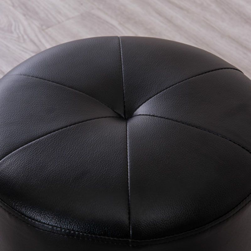 Genuine Leather Standard Stool Modern Style Simple Round Stool Clearhalo 'furn' 'furn_ottomans_poufs' 'Furniture' 'Living Room Furniture' 'Ottomans & Poufs' 'ottomans_poufs' 1200x1200_f77b3046-eb2a-4104-8bfa-54e53c89d2e6