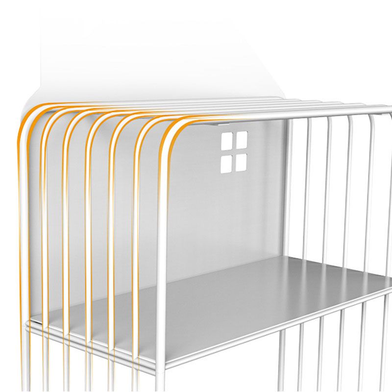 Scaffali di libreria aperta per scaffali a scaffali aperti moderni in metallo