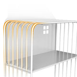 Scaffali di libreria aperta per scaffali a scaffali aperti moderni in metallo