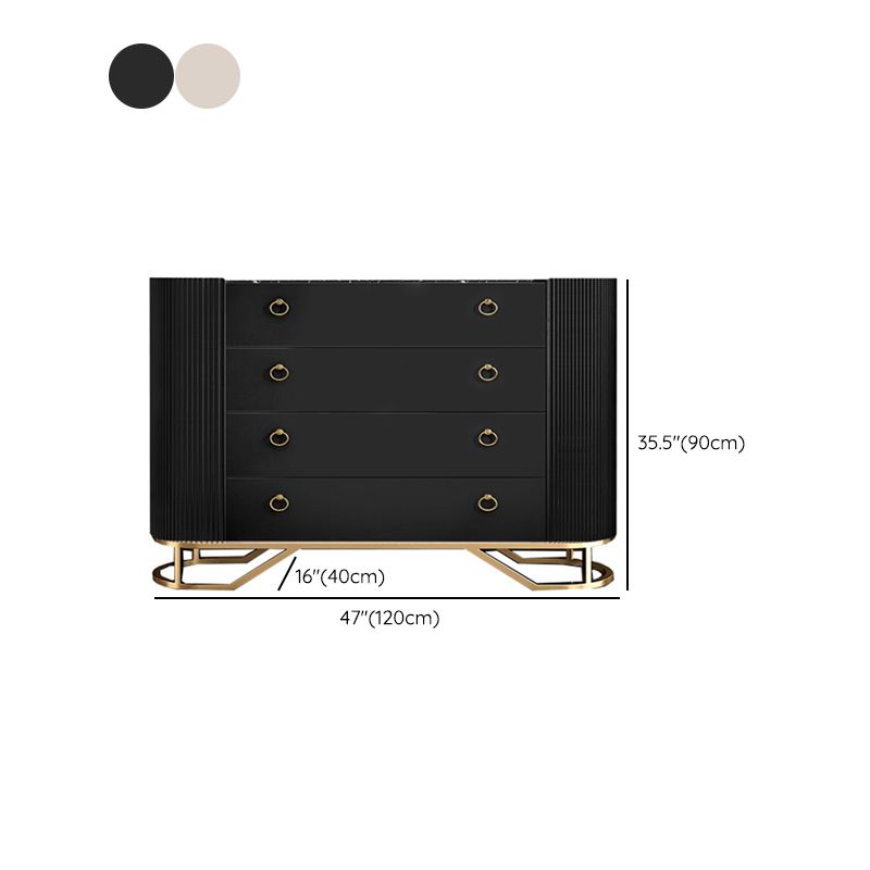 Modern de almacenamiento Cachón de almacenamiento de piedra con cajones de almacenamiento con cajones