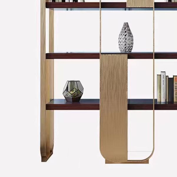 Glam Engineered Wood Bookshelf Standard Open Back Bookcase with Shelves