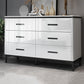 Contemporary Stone Chest Bedroom Storage Chest in White with Drawers Clearhalo 'Bedroom Furniture' 'Dressers & Chests' 'dressers_chests' 'furn' 'furn_dressers_chests' 'Furniture' 1200x1200_f77fef1b-50df-4cec-87a9-3b7bd2e710dc