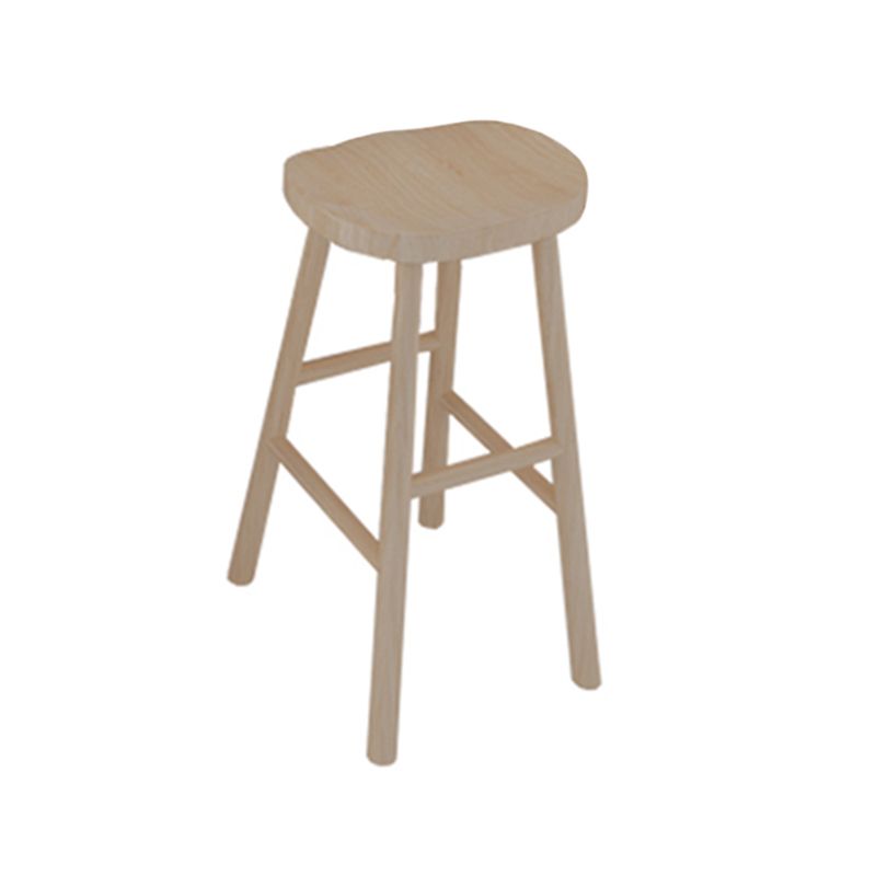 Juego de mesa de bar rectangular moderno, mesa de bar de madera maciza de 1/7 piezas y taburetes sin respaldo