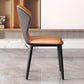 Contemporary Restaurant Wingback Side Chair Leather Dining Chairs with Black Legs Clearhalo ' kitchen&dining_furn' 'Dining Chairs' 'Dining Tables & Seating' 'dining_chair' 'furn' 'furn_dining_chair' 'Furniture' 'furniture_dining_chair' 'Kitchen & Dining Furniture' 'kitchen' 1200x1200_f7875f31-f61e-42ef-bb1c-563f26a58b9d