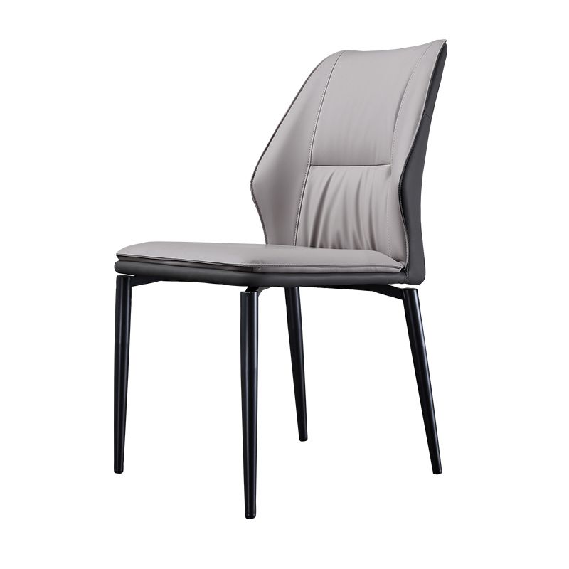 Industrial Dining Room Side Chair Metal Legs Wingback Chairs Clearhalo 'Dining Chairs' 'Dining Tables & Seating' 'dining_chair' 'furn' 'furn_dining_chair' 'Furniture' 'Kitchen & Dining Furniture' 1200x1200_f7878dd6-c54e-4589-a8e7-a22d7bbc3e44