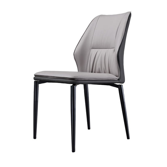 Industrial Dining Room Side Chair Metal Legs Wingback Chairs