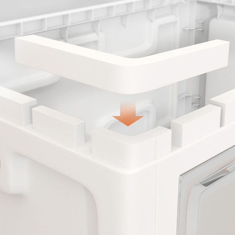 Armoire de rangement à charnière contemporaine Armoire en plastique