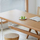 Modern Style Rectangle Dining Table Wood Table with Plastic Legs for Home Clearhalo 'Dining Tables & Seating' 'Dining Tables' 'dining_table' 'furn' 'furn_dining_table' 'Furniture' 'Kitchen & Dining Furniture' 1200x1200_f789c900-005f-4d56-aff3-8e6ce3e109ff