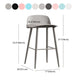 Scandinavian Style Acrylic Bar stool with Square Seat Counter Stool for Kitchen Bar Clearhalo 'Bar Furniture' 'Bar Stools' 'bar_stools' 'furn' 'furn_bar_stools' 'furniture_bar_stools' 'Kitchen & Dining Furniture' 'kitchen&dining_furn' 'kitchen' 'kitchen_furn' Furniture' 1200x1200_f78b0f5e-f5fc-401c-a32f-e63ab125cf7b