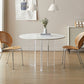White Stone Dining Table Modern Round Dining Table with Acrylic Legs Clearhalo 'Dining Tables & Seating' 'Dining Tables' 'dining_table' 'furn' 'furn_dining_table' 'Furniture' 'Kitchen & Dining Furniture' 1200x1200_f78b1f84-4d25-4734-9de0-86e8d6e98108