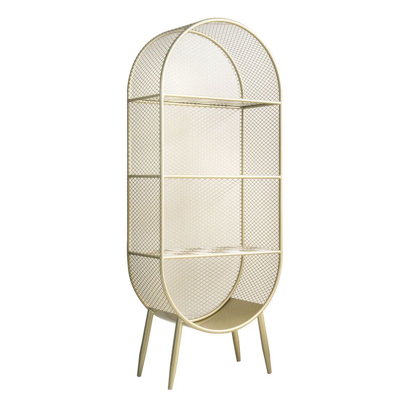 Modern Style Bookcase Closed Back Metal Bookshelf for Home Office