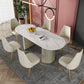 Oval Sintered Stone White Table Luxury Double Pedestal Table for Dining Room Clearhalo ' dining_table' 'Dining Tables & Seating' 'Dining Tables' 'furn' 'furn_dining_table' 'Furniture' 'furniture_dining_table' 'Kitchen & Dining Furniture' 'kitchen&dining_furn' 'kitchen' 'kitchen_dining_table' 1200x1200_f78c2c4c-5be5-4f54-8e61-9b994b59d305