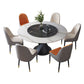 Contemporary Sintered Stone Round Dining Table Kitchen Standard Dining Table with Pedestal Base Clearhalo ' dining_table' 'Dining Tables & Seating' 'Dining Tables' 'furn' 'furn_dining_table' 'Furniture' 'furniture_dining_table' 'Kitchen & Dining Furniture' 'kitchen&dining_furn' 'kitchen' 'kitchen_dining_table' 1200x1200_f78c7c8f-87c0-4954-a2ba-886bf70b2e36
