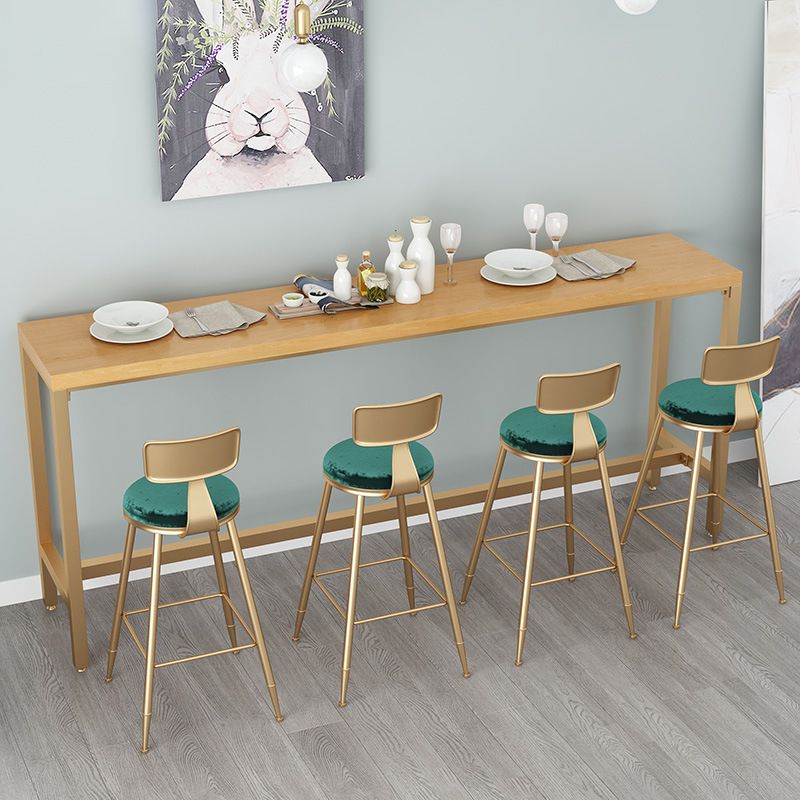 Contemporary Bar Table Rectangle Solid Wood Pub Table for Outdoor Clearhalo 'Bar Furniture' 'Bar Tables' 'bar_tables' 'furn' 'furn_bar_tables' 'Furniture' 'Kitchen & Dining Furniture' 1200x1200_f78cf748-01a3-4eff-9959-3ce28feeca0e