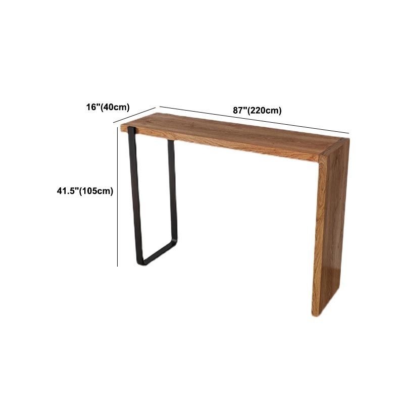 Moderne rechthoekige pub-eetset 1/2/3-delige massief houten aanrechttafel