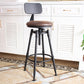 Industrial Metal Barstool Leather Counter Stool in Matte Finish for Home Clearhalo 'Bar Furniture' 'Bar Stools' 'bar_stools' 'furn' 'furn_bar_stools' 'Furniture' 'Kitchen & Dining Furniture' 1200x1200_f78dbeee-662a-461e-a94d-f27e0ec3969a