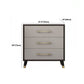 Contemporary Glam Storage Chest Wooden Chest with Soft-Close Drawers