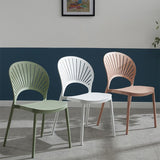 Plastic Scandinavian Dining Room Chair Kitchen Open Back Side Chair Clearhalo ' kitchen&dining_furn' 'Dining Chairs' 'Dining Tables & Seating' 'dining_chair' 'furn' 'furn_dining_chair' 'Furniture' 'furniture_dining_chair' 'Kitchen & Dining Furniture' 'kitchen' 1200x1200_f78f095d-fa77-47b6-8068-710ac8e8264a