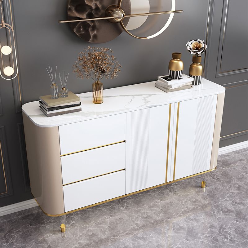 Luxury Storage Sideboard Sintered Stone Dining Cabinet Sideboard for Home Clearhalo 'buffet_sideboard' 'Buffets & Sideboards' 'furn' 'furn_buffet_sideboard' 'Furniture' 'Kitchen & Dining Furniture' 1200x1200_f78f917b-57dd-4515-ba16-f7d32c9004cc
