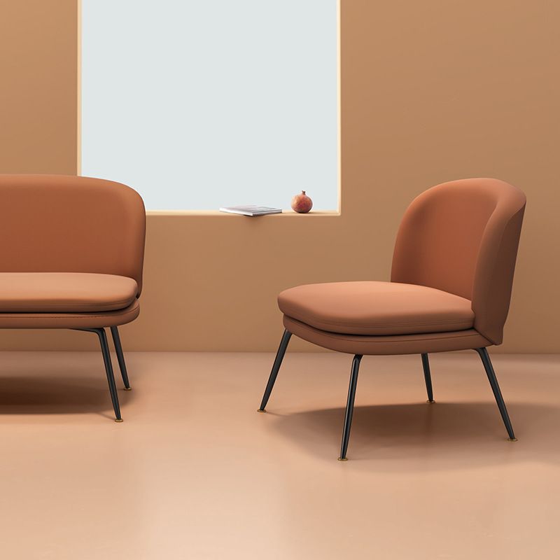 25.59 "Brede armloze stoel Lederen stoel voor woonkamer, vlekbestendig