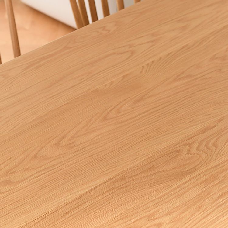 Rectangle Oak Wood Dining Table Modern Table in Nature with Double Pedestal Clearhalo ' dining_table' 'Dining Tables & Seating' 'Dining Tables' 'furn' 'furn_dining_table' 'Furniture' 'furniture_dining_table' 'Kitchen & Dining Furniture' 'kitchen&dining_furn' 'kitchen' 'kitchen_dining_table' 1200x1200_f79247da-a1b5-481f-8602-23ed2627c443
